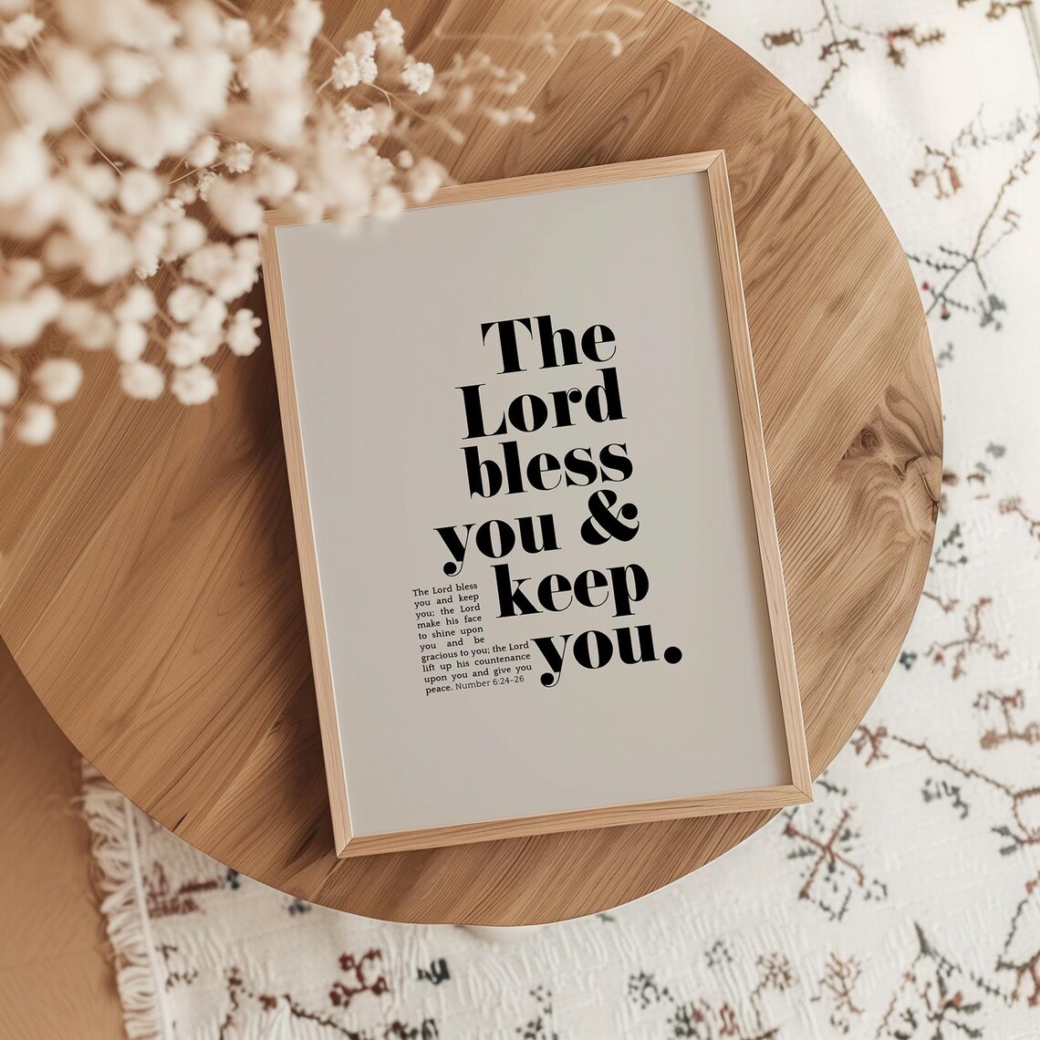 Numbers 6:24-26 Aaronic Blessing, Modern Art Print - Image 5