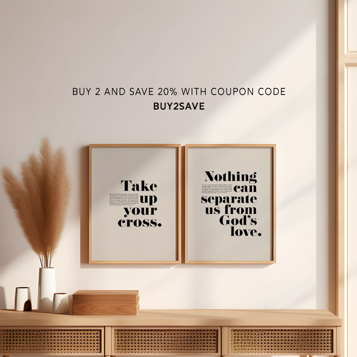 2 Corinthians 5:14 Scripture Art Print, Minimalist - Image 2