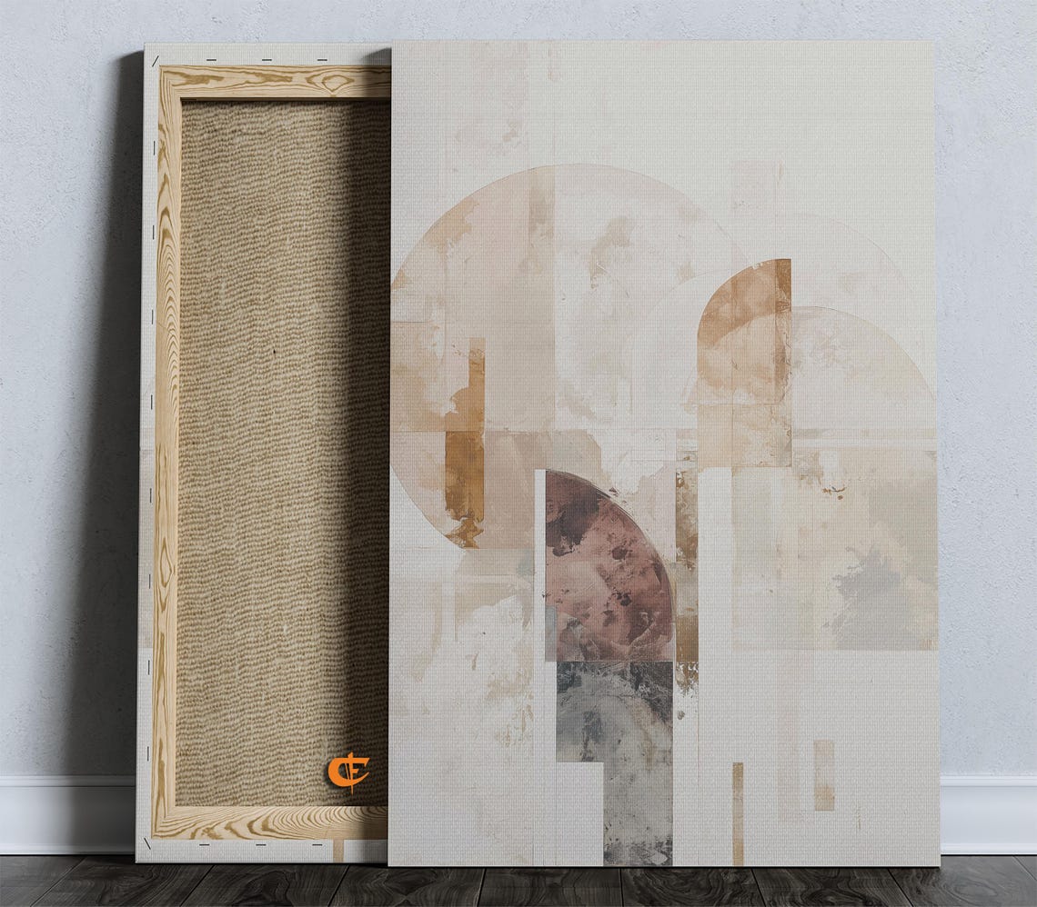 Soft Pastel Neutral Arches Abstract Minimalist Watercolor Wall Art