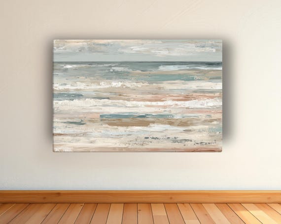 Abstract Coastal Seascape, Beach Wall Art Print