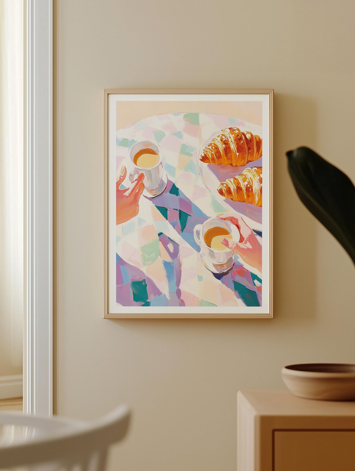 Breakfast Coffee Kitchen Wall Art Minimalist Caf Poster Trendy Food Decor - Image 2