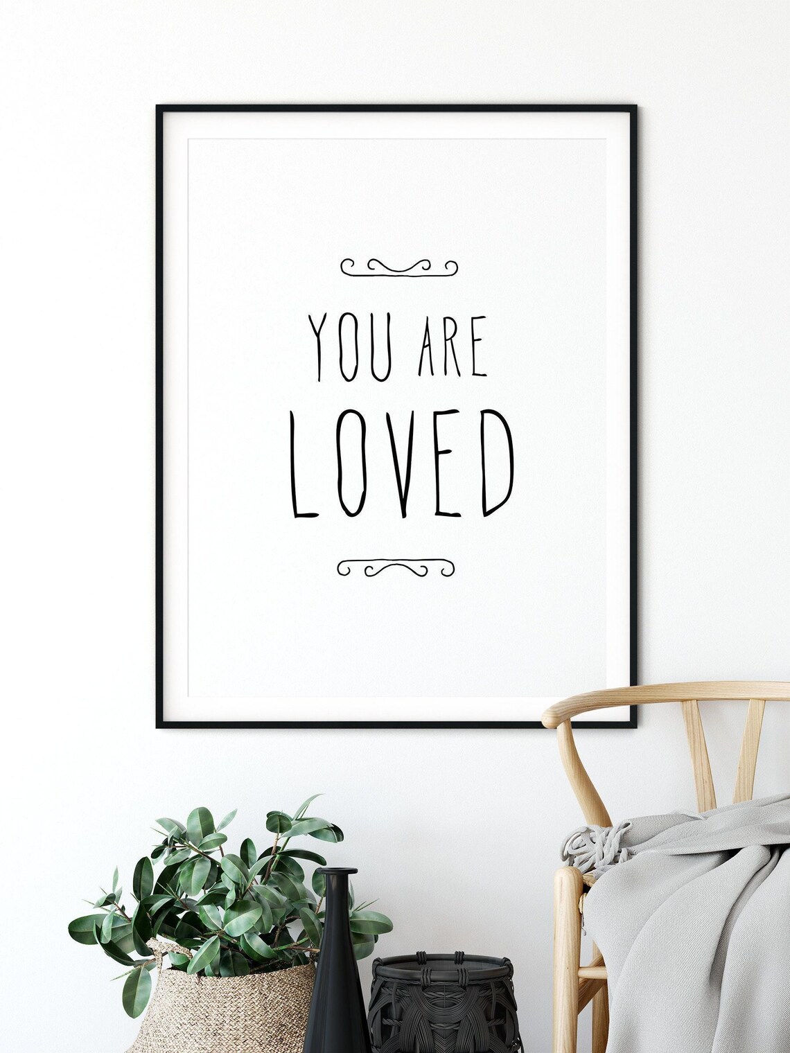 You Are Loved Nursery Art Print, Minimalist - Image 2
