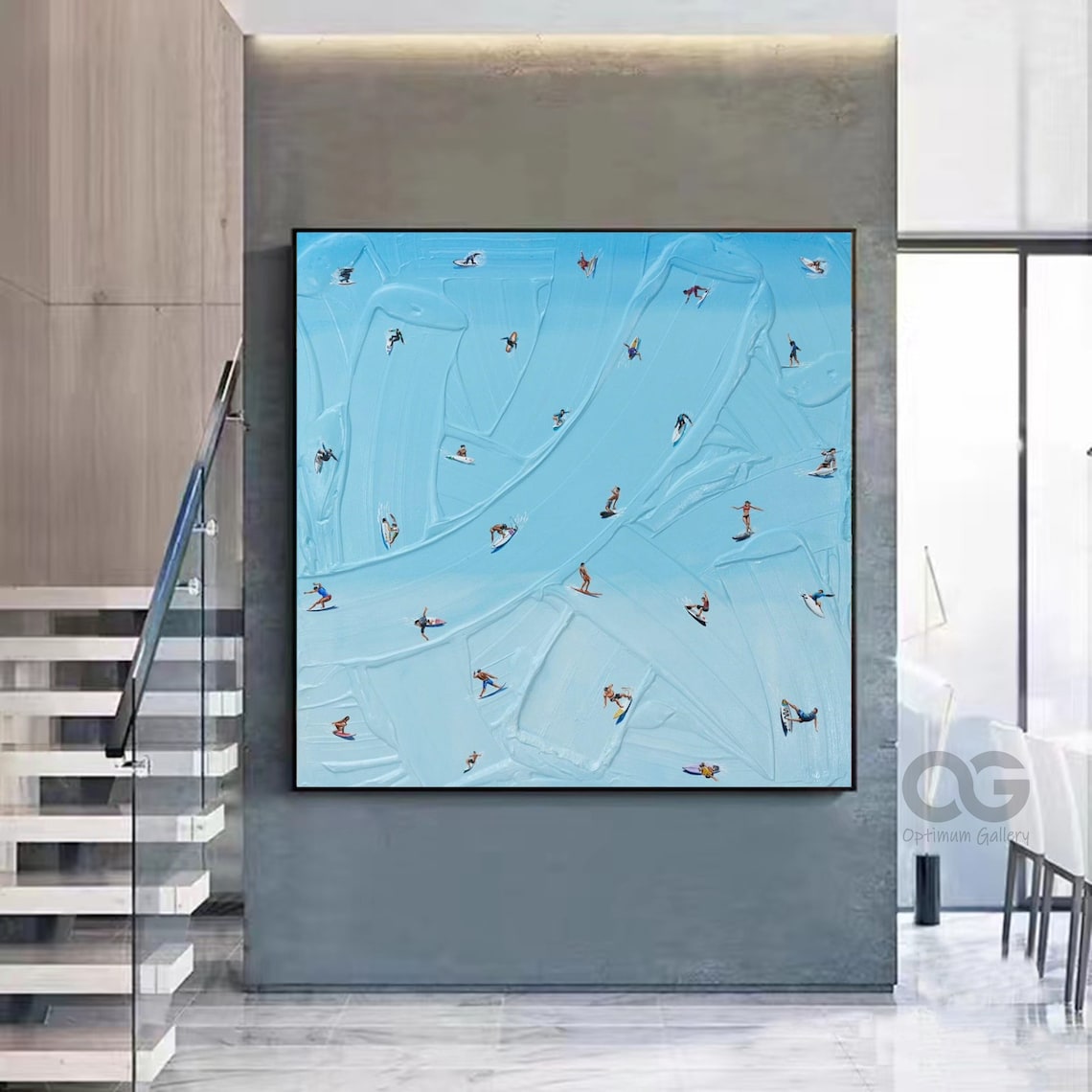 Happy Coast Personalized Beach Scene Art Print - Image 3
