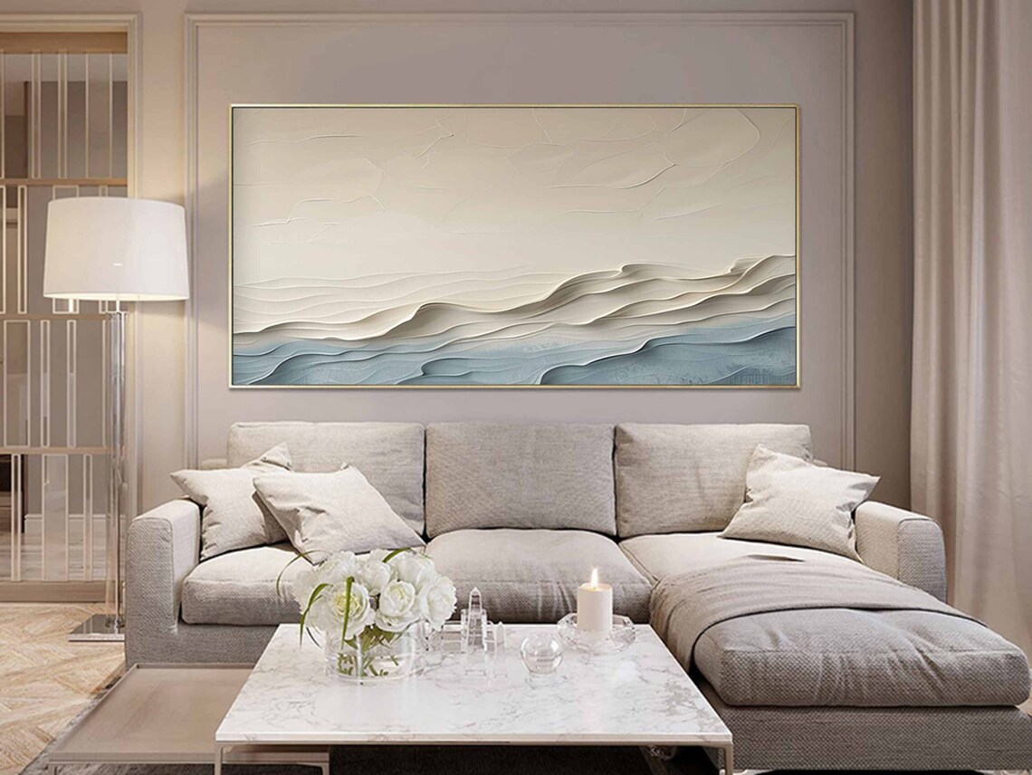 Abstract Ocean Wave Art Print, Coastal Beach Decor - Image 2