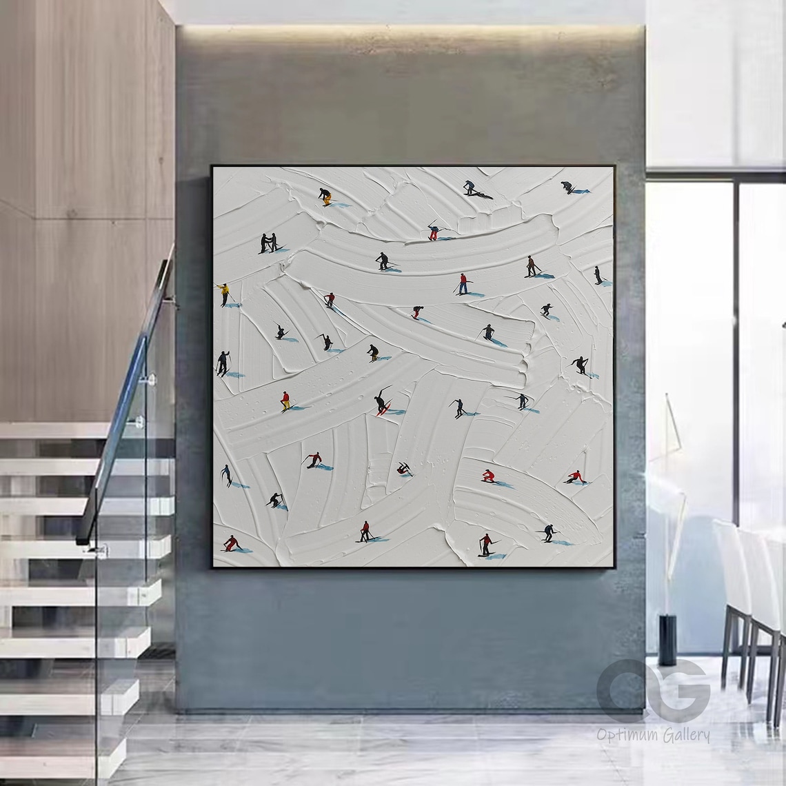 Personalized Ski Sport Winter Mountain Art Print - Image 5
