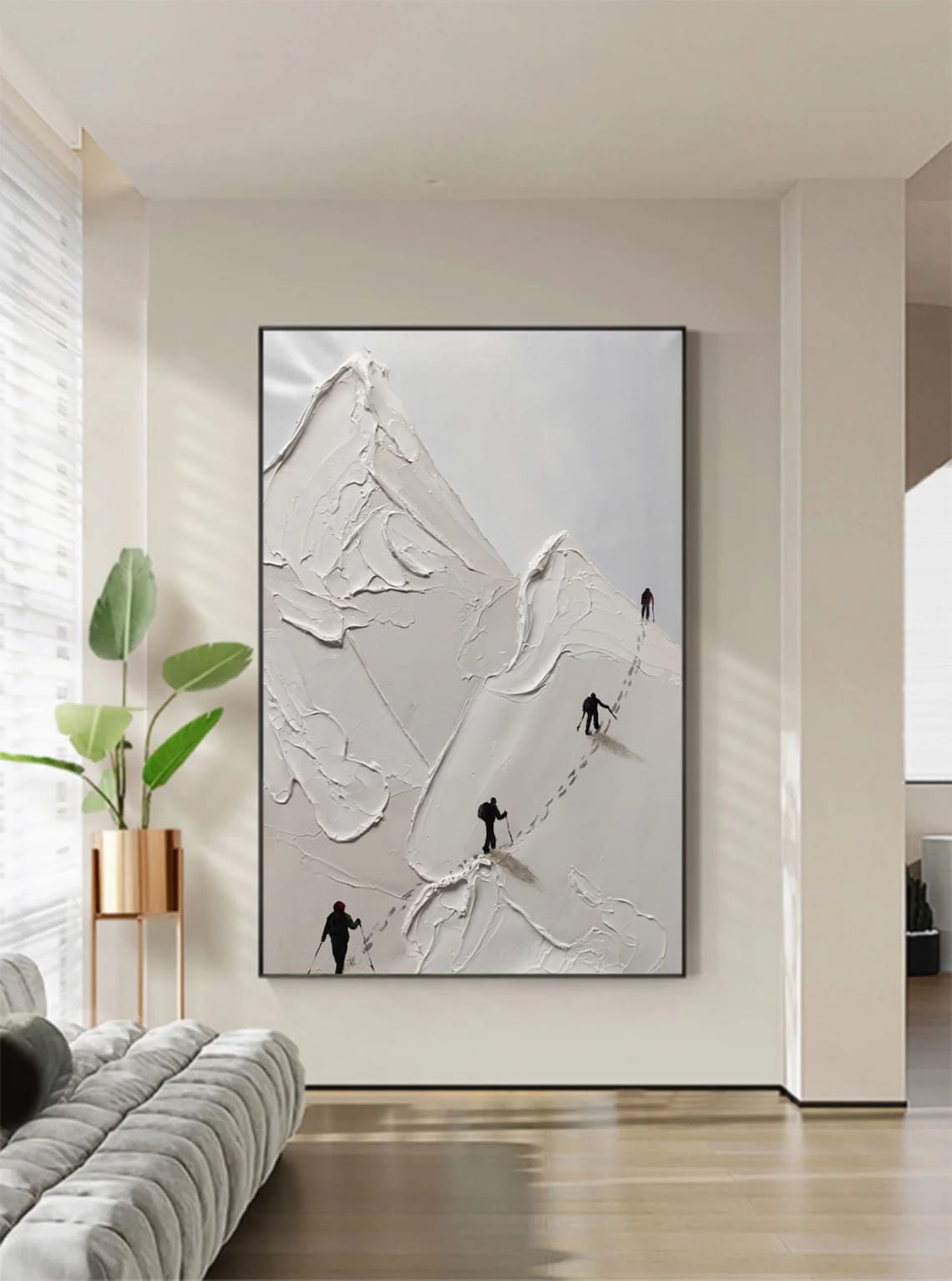 Snow Mountain Climbing Art Print, Personalized Gift - Image 3