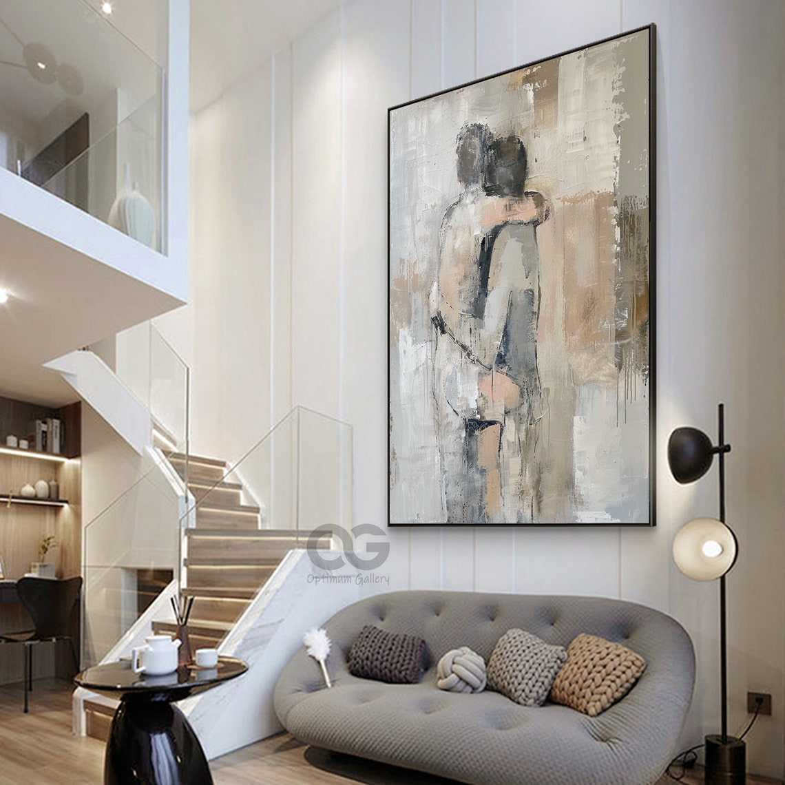 Portrait Painting Abstract Face Wall Art Woman Lady Painting Woman Painting Mothers Artistic Painting Custom Gifts For Wife Portrait - Image 3