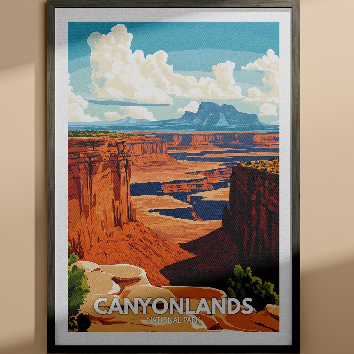 Canyonlands Print Canyonlands National Park Poster United States National Parks Art United States Travel Poster Nature Prints