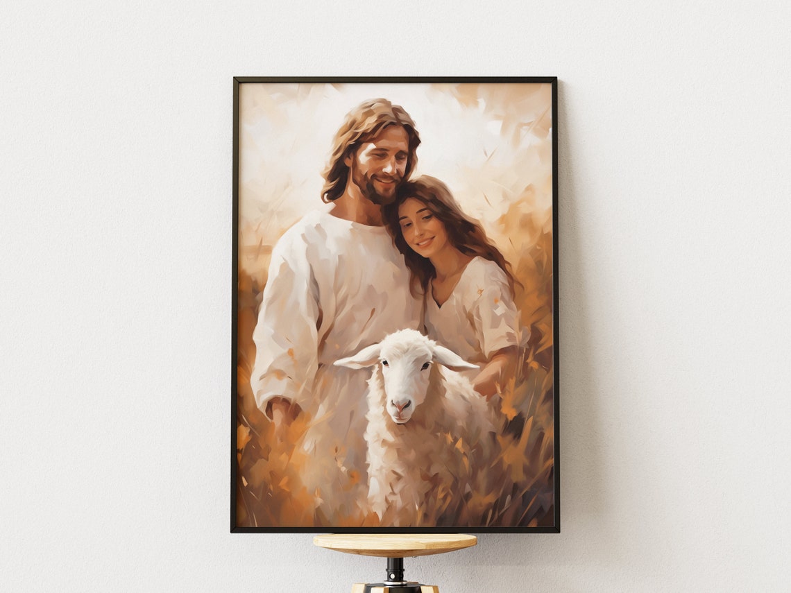 Jesus And Woman Christian Art Jesus Hugging Woman Lds Art Jesus Christ Art Jesus Heals A Woman Jesus Portrait Jesus Christ Poster - Image 2