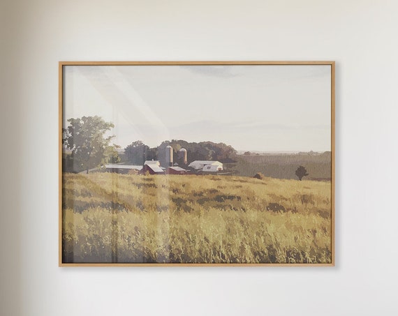 Rolling Hill Farm Scene