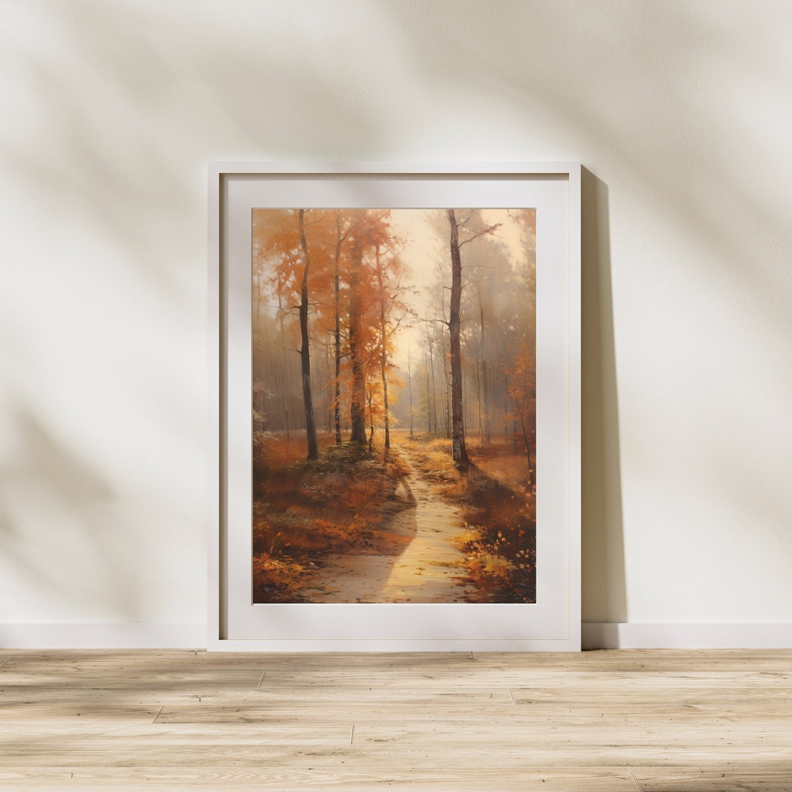 Vintage Autumn Landscape Print Fall Path Forest Poster Rustic Fall Decor Moody Landscape Wall Art Autumn 178 - Image 4