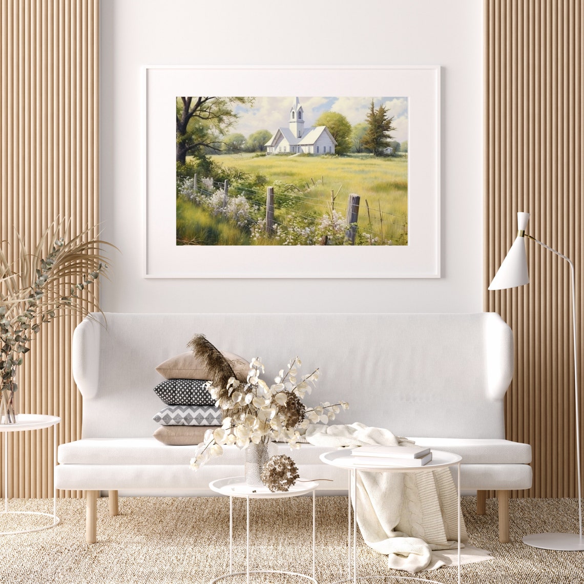 Grand Stag Deer Wildflower Mountain Landscape Vista Art Poster - Image 5