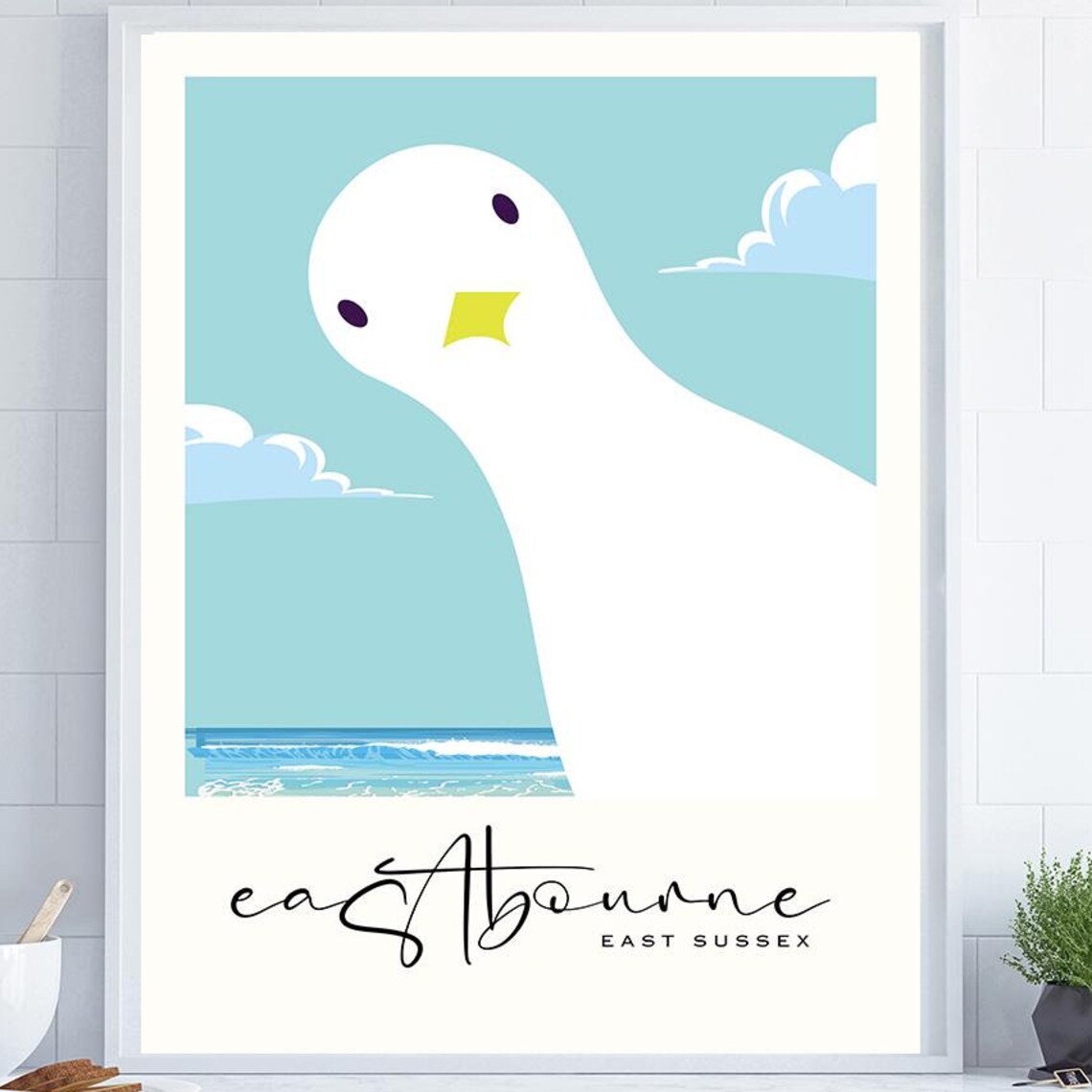 Eastbourne Travel Poster, Seaside Poster