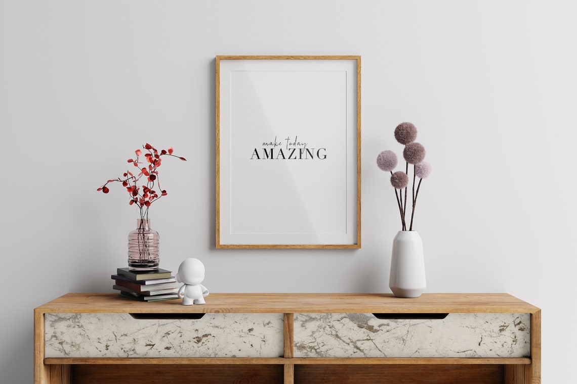 Make Today Amazing Script Serif Daily Motivational Quote Poster - Image 3