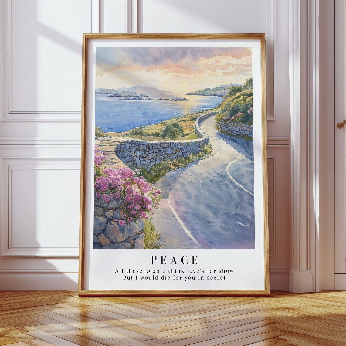 Peace Folklore Album Watercolor Art Print - Image 2
