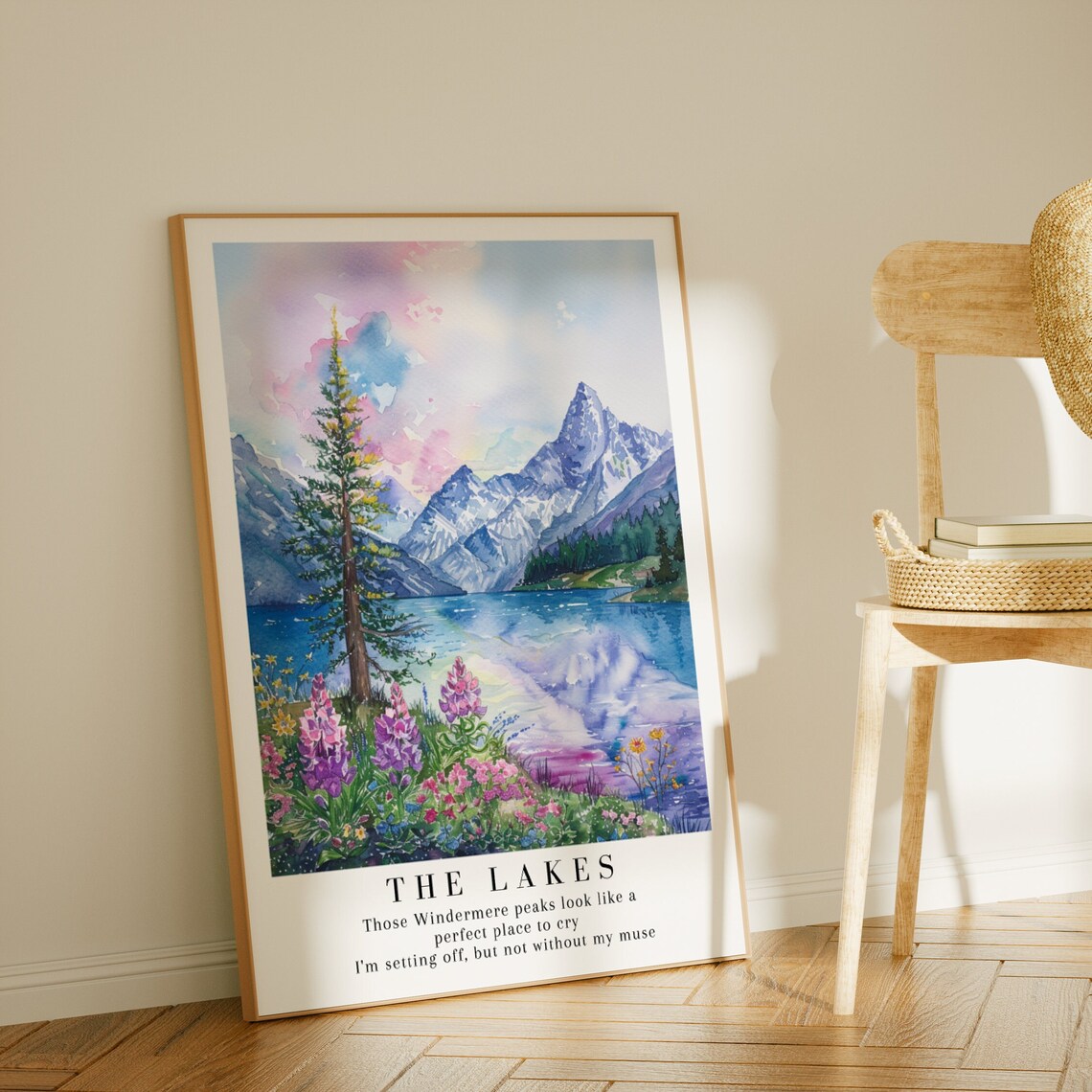 Windermere Peaks Watercolor Art Print - Image 2