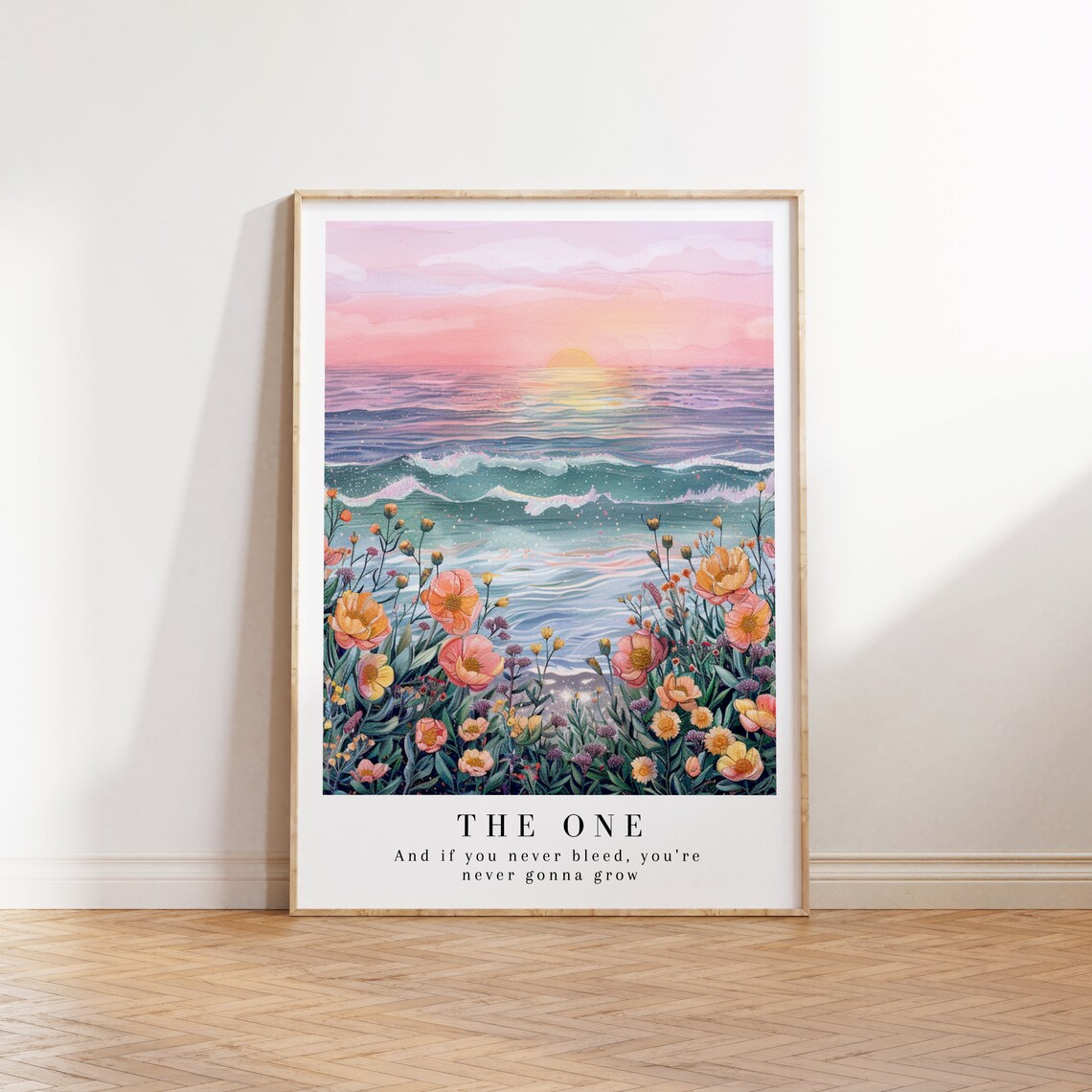 Folklore Album Watercolor Floral Art Print - Image 2
