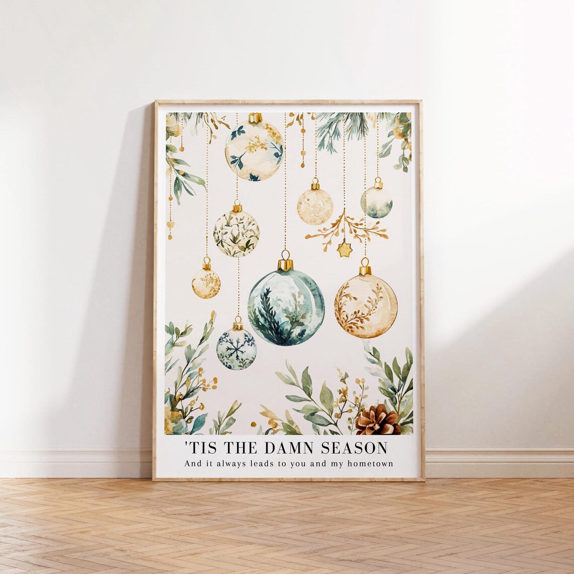 Tis The Damn Season Evermore Album Watercolor Art Print