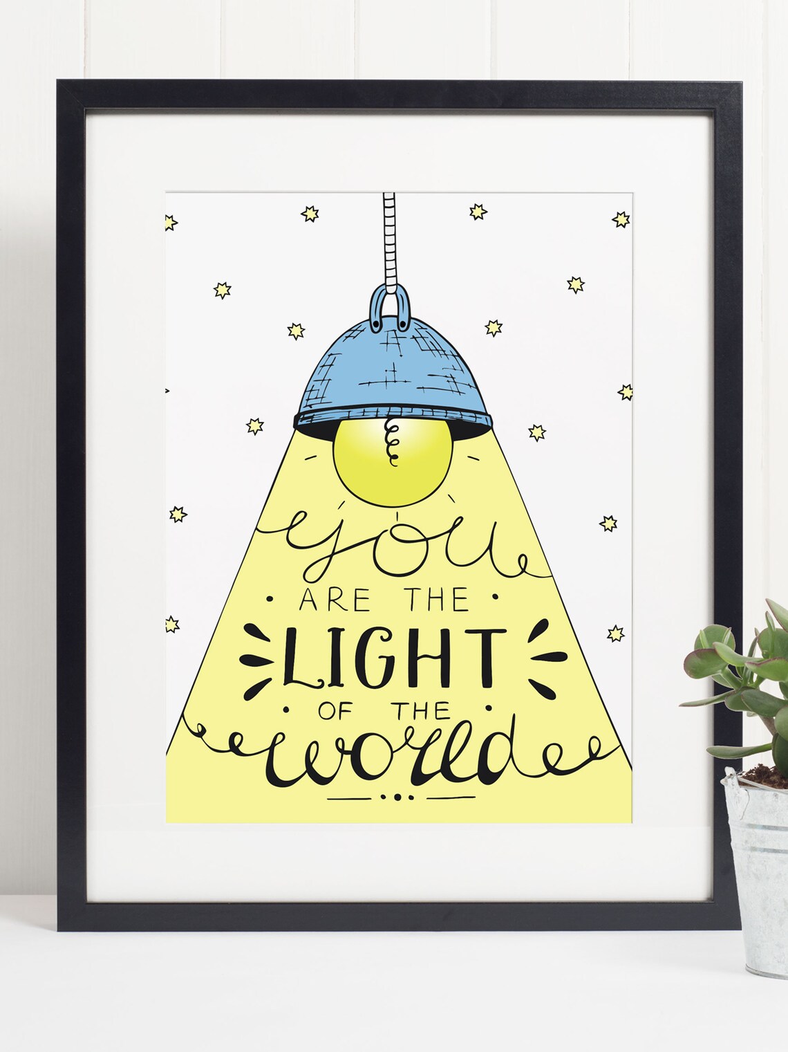 Matthew 5:14 You Are The Light Of The World Art Print