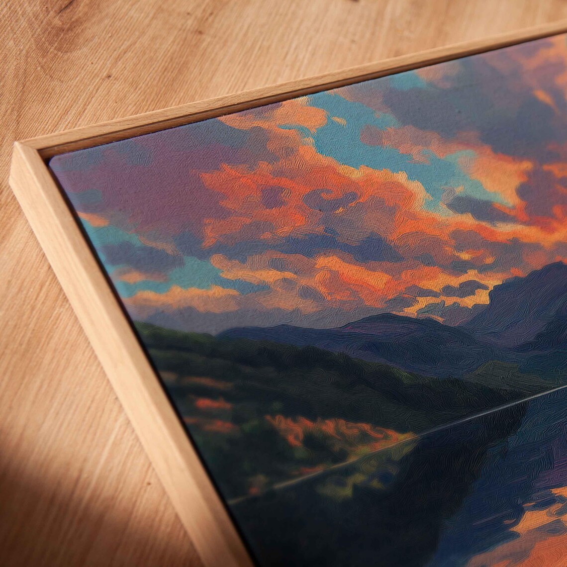 Sunset Over Geiranger Lake, Dramatic Clouds - Image 2