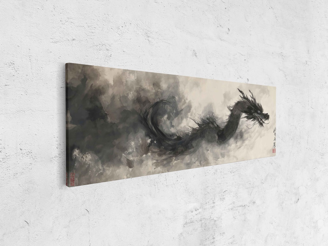 Chinese Dragon Painting Art Print - Image 4