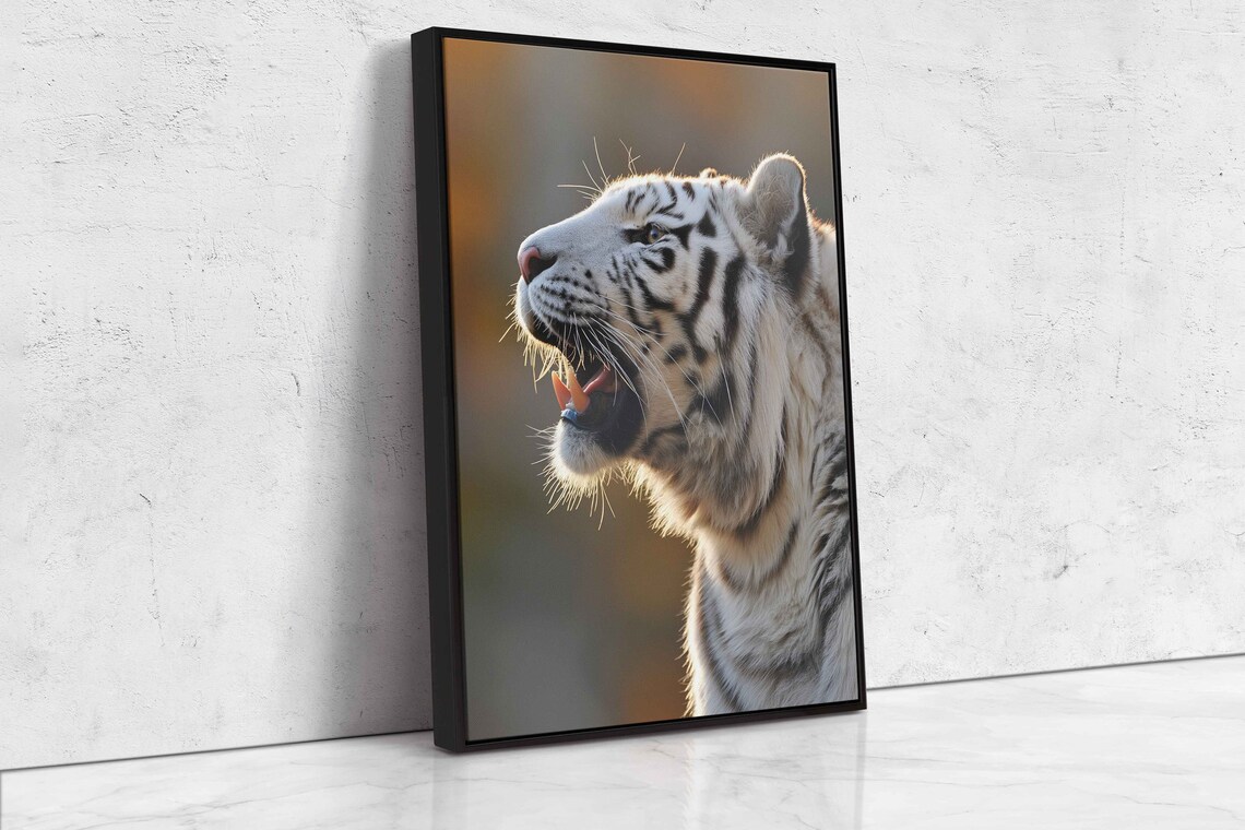 White Tiger Photograph, Wildlife Wall Art - Image 4