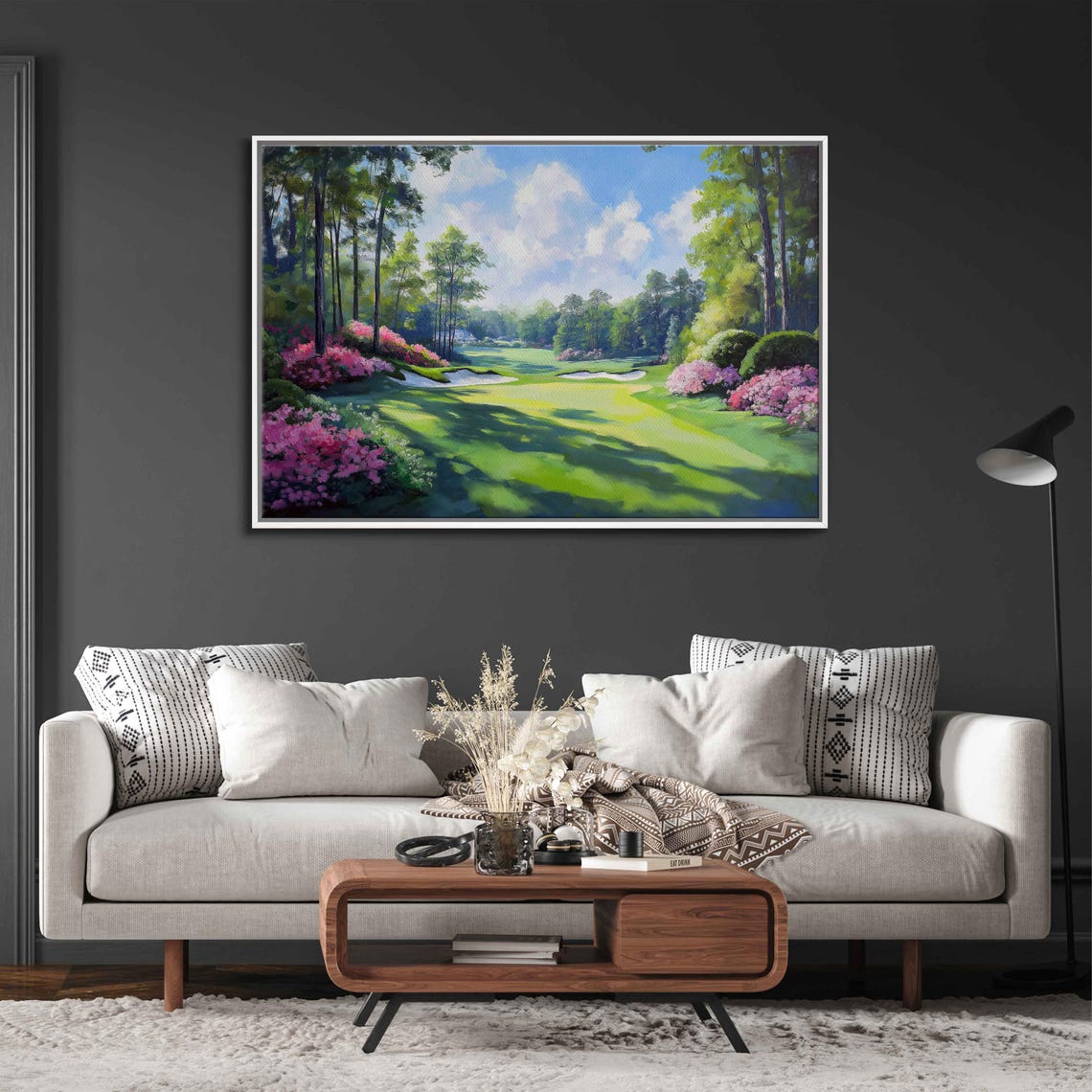 Augusta National Golf Course Spring Azaleas Fairway Green Poster