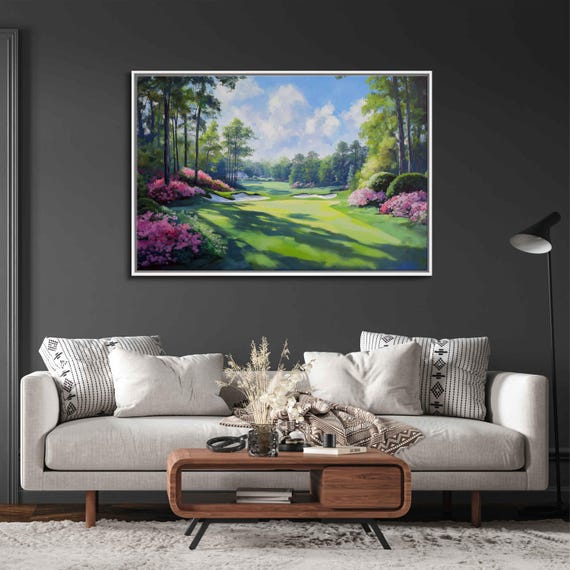 Augusta National Golf Course Green Acrylic Wall Art Print Gift For Golfer Beautiful Foliage Gift For Him Ready To Hang
