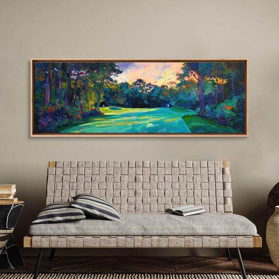 Baltusrol Club Golf Course Acrylic Wall Art Print Lush Fairways Gift For Golfer Golfing Green Ready To Hang