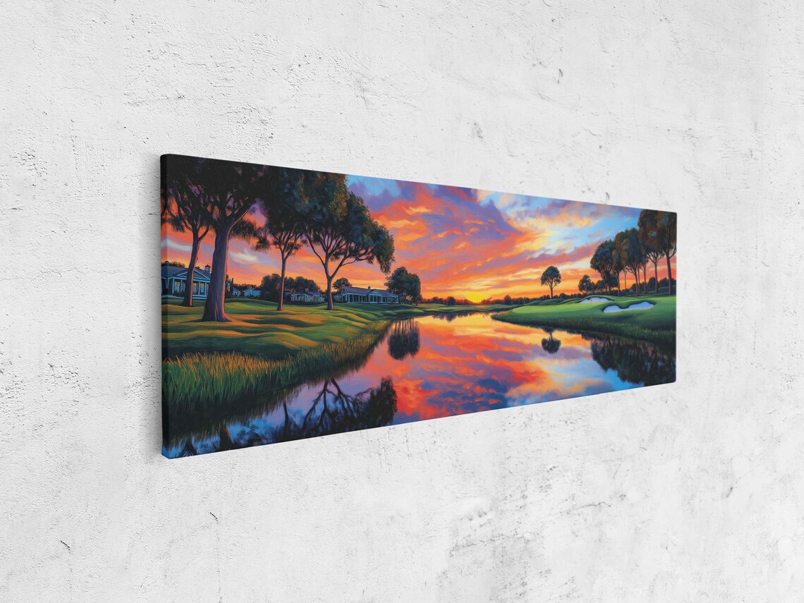 Sunset Over Bay Hill Club Wall Art Print - Image 4