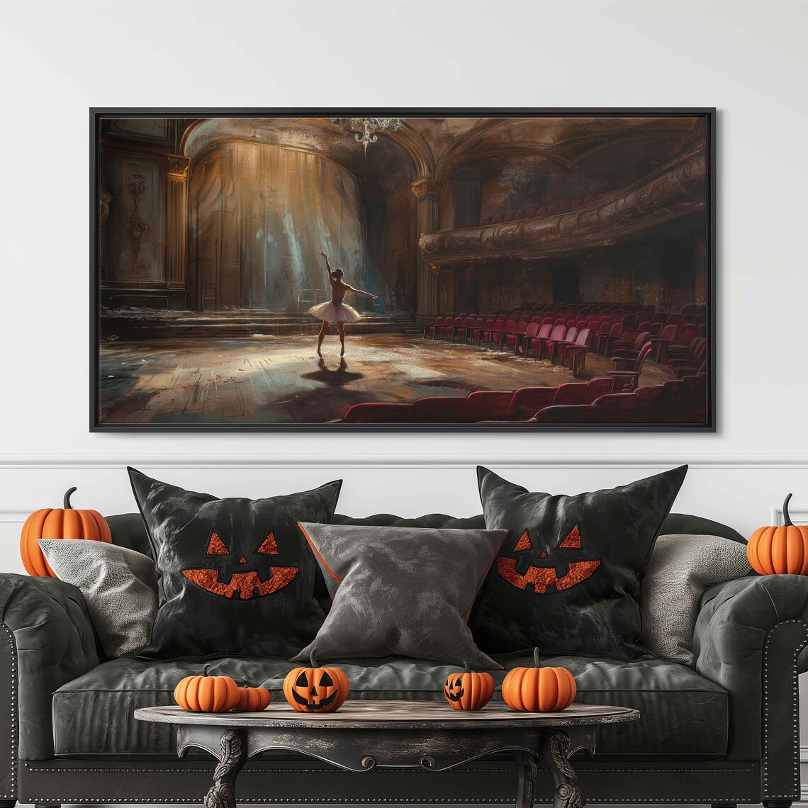 Ghostly Ballerina, Haunted Theater Art Print - Image 3