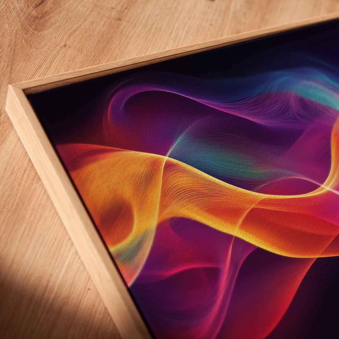 Abstract Sound Waves, Colorful Flowing Lines - Image 2