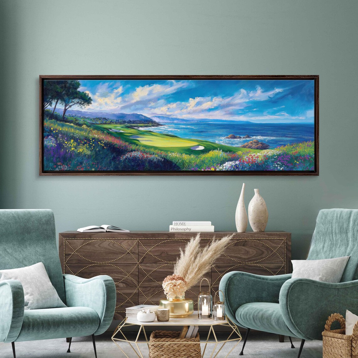 Pebble Beach Golf Course, Ocean View Landscape - Image 3