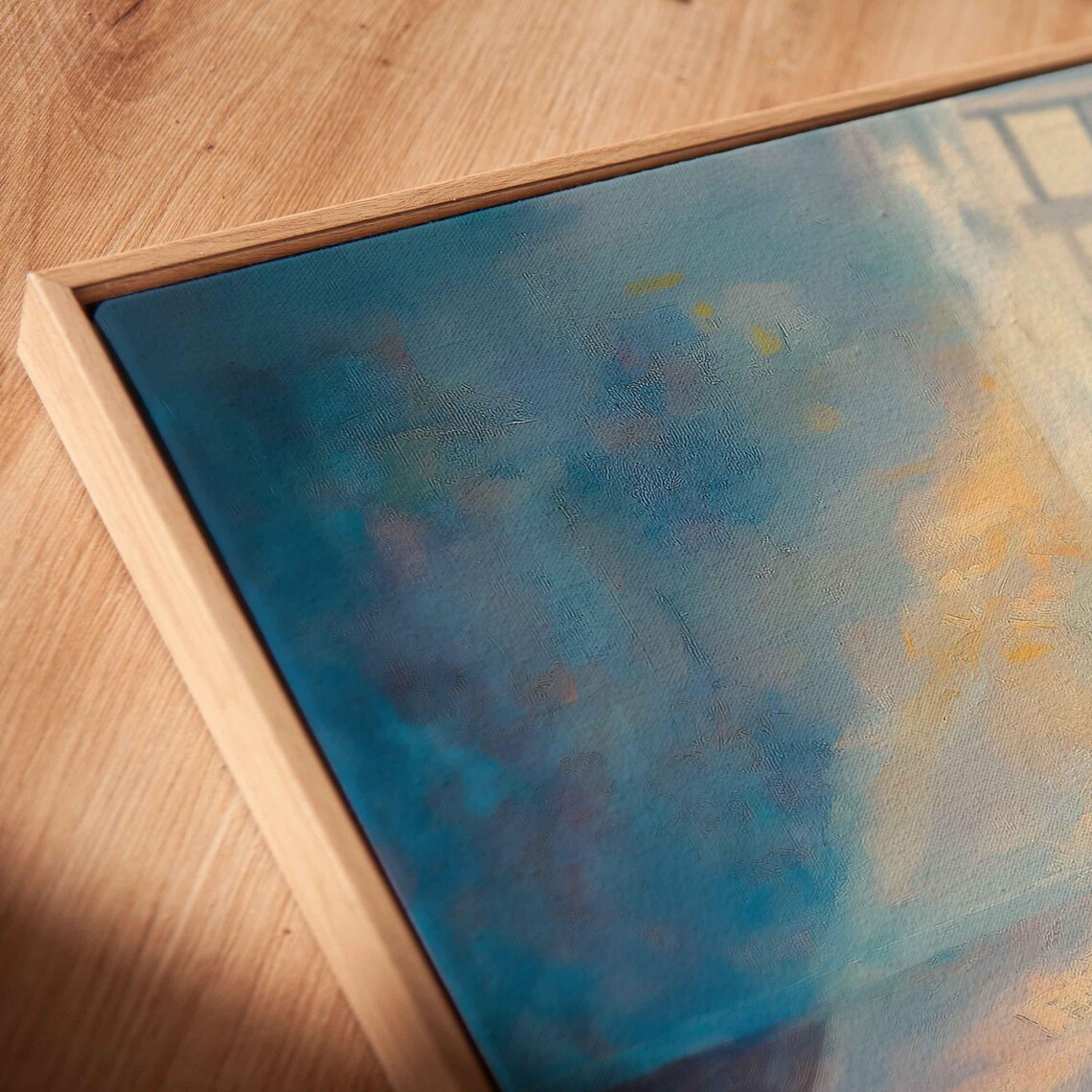 Grand Piano In Blue Sunlit Room Scattered Sheet Music Art Poster - Image 2