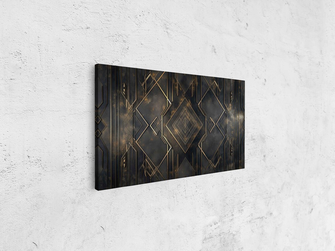 Geometric Symmetry Art Deco Wall Art Print - Image 4