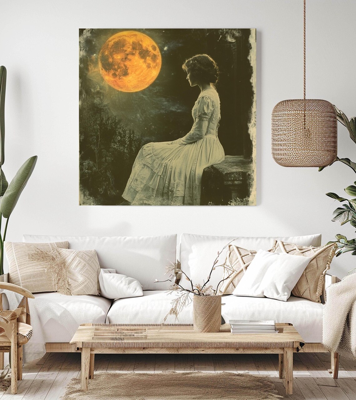Vintage Goddess Wall Art, Antique Celestial Decor - Image 3