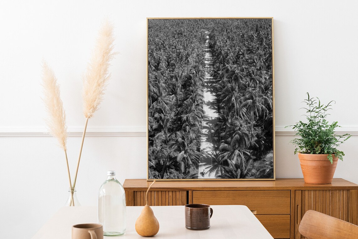 Philippines Coconut Tree Jungle Country Road Travel Poster - Image 3
