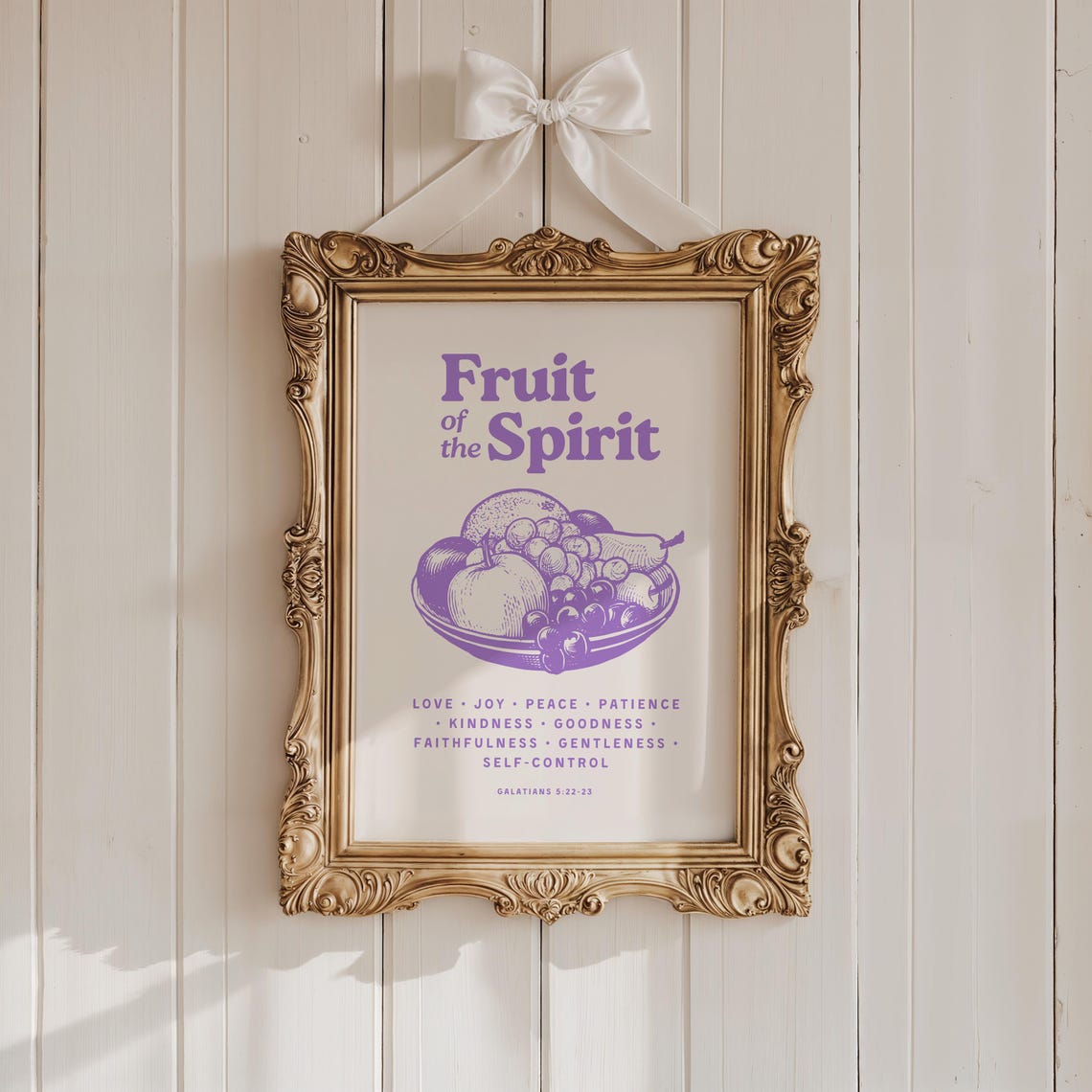 His Mercies Are New Every Morning Purple Bible Verse Poster Set - Image 2