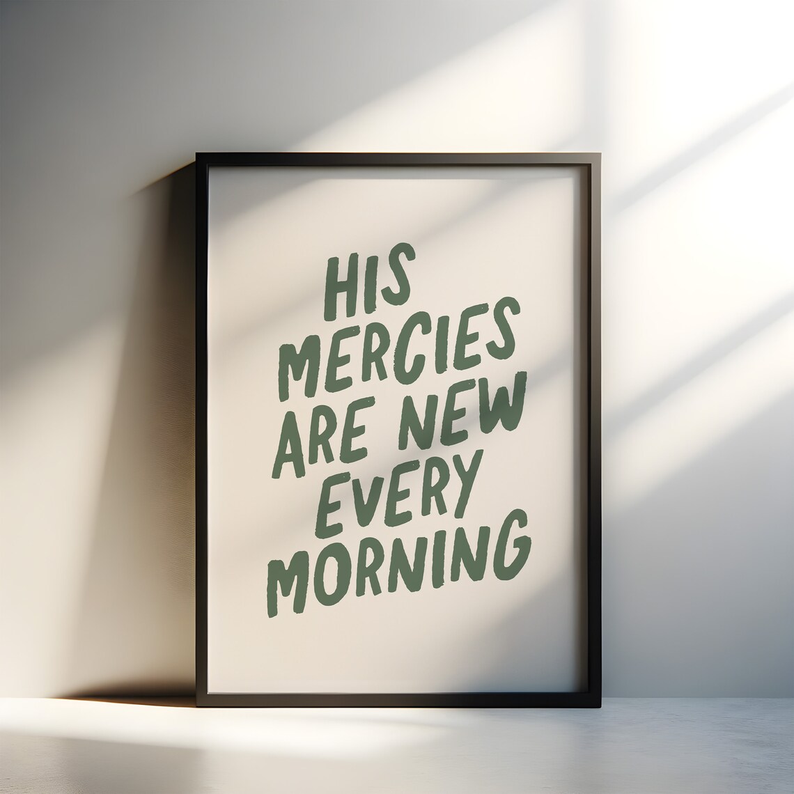 His Mercies Are New Every Morning, Minimalist Bible Art - Image 3