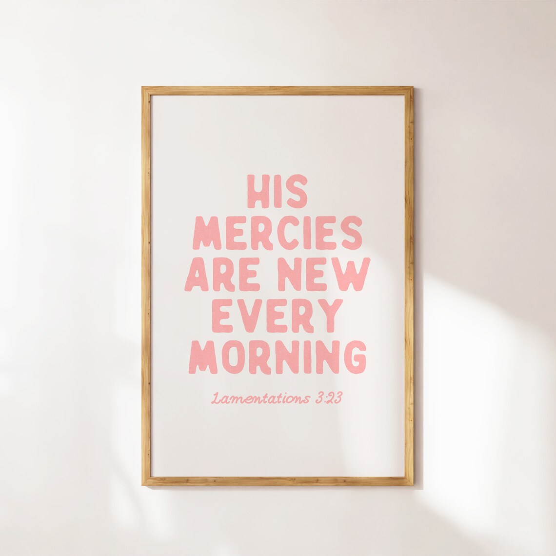 Lamentations 3 Christian Bible Verse Quote Poster - Image 3