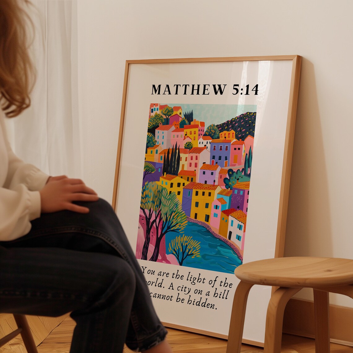 Matthew 5 14 You Are The Light Of The World City Hill Bible Poster - Image 3