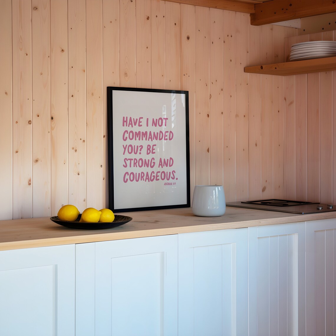 Joshua 19 Minimalist Christian Art Print - Image 4