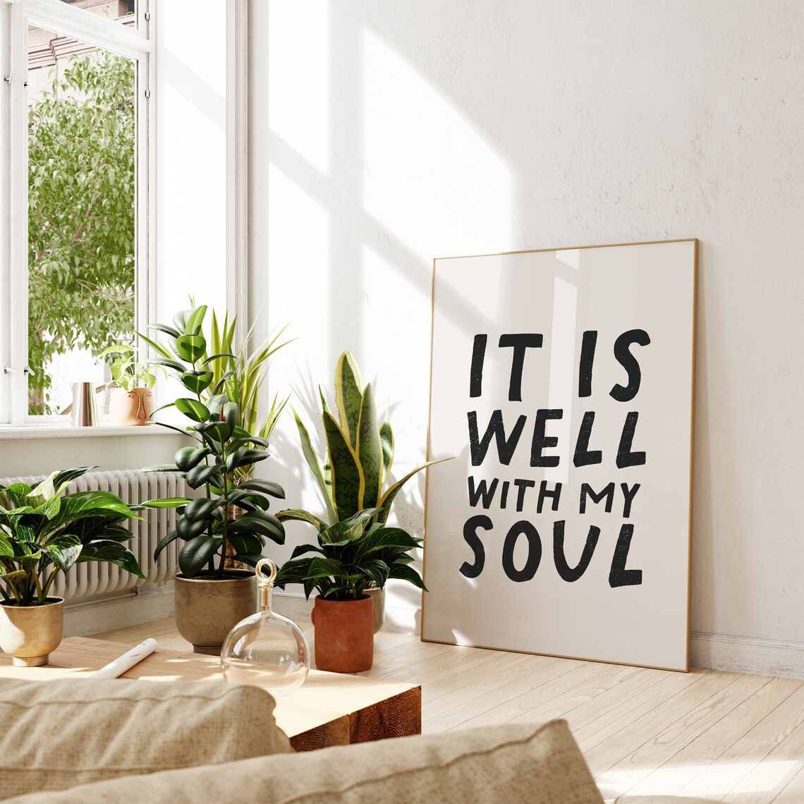 It Is Well With My Soul Christian Minimalist Art Print - Image 2