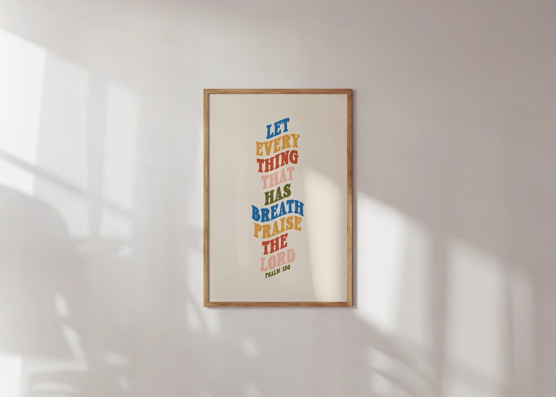 I've Got A Reason To Praise Psalm 150 Colorful Two Poster Set - Image 2