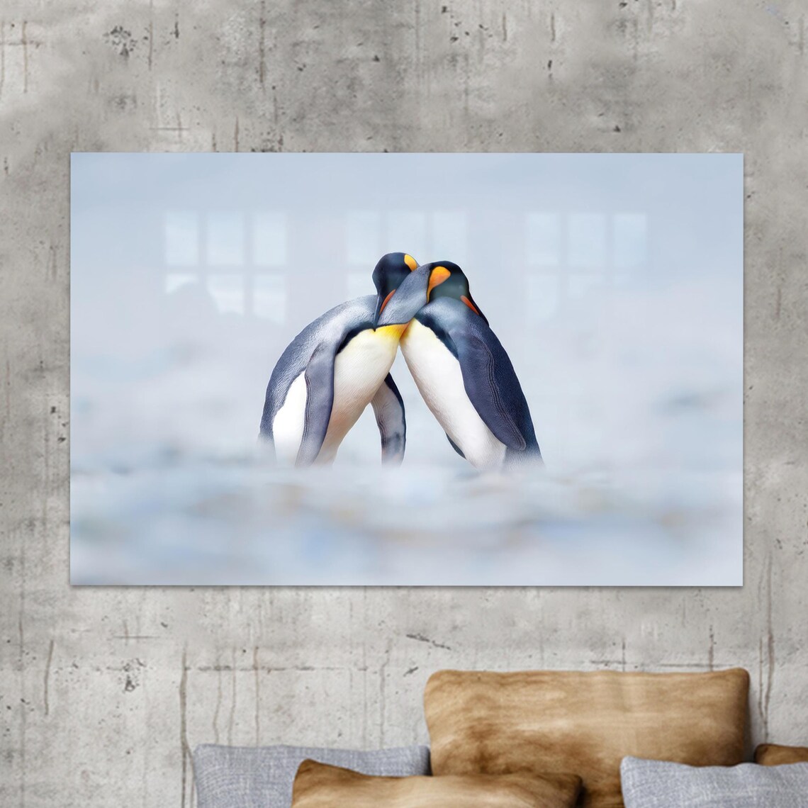 Trendy Penguins Art Print, Penguin Lover Gift