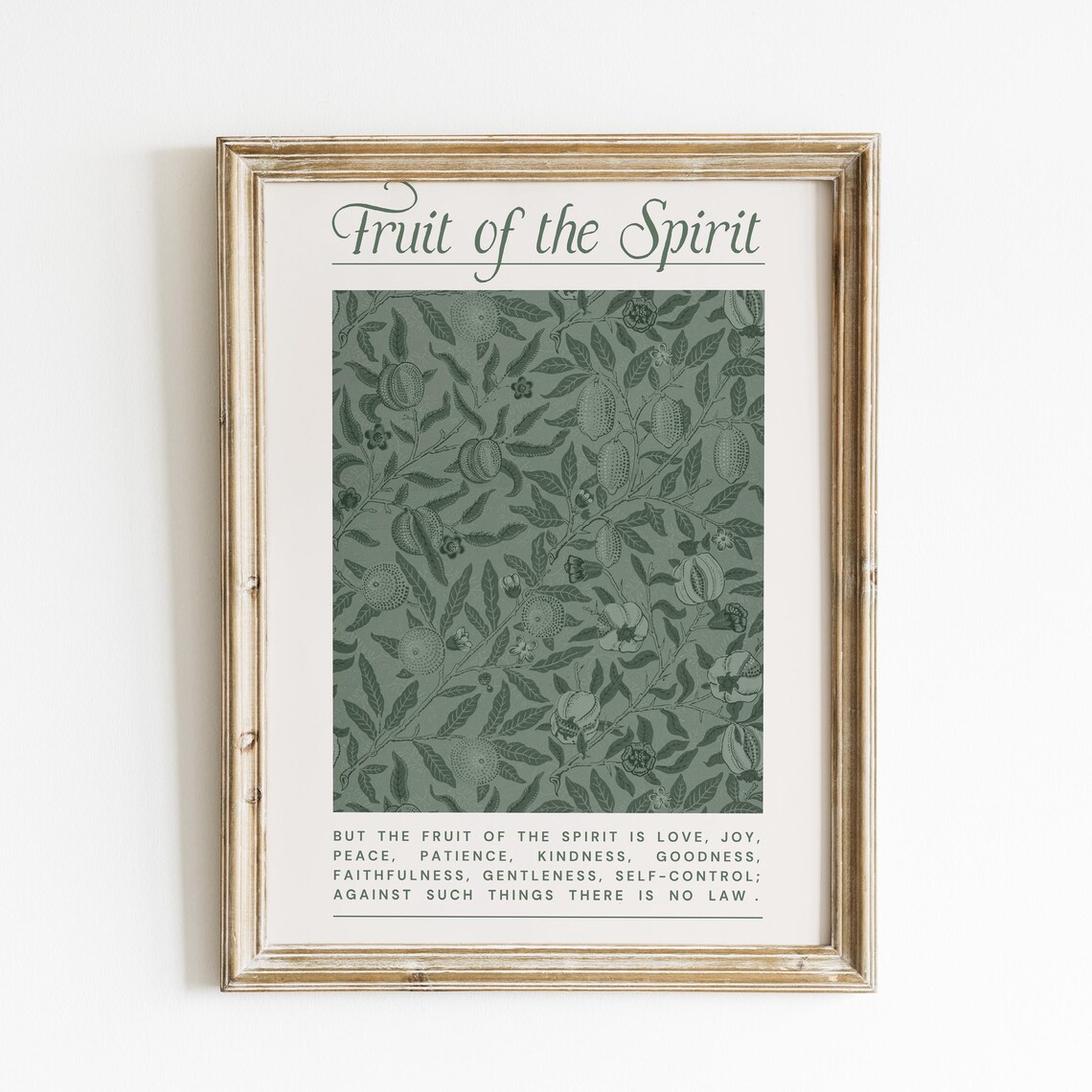 Fruit Of The Spirit Church Office Wall Art Print