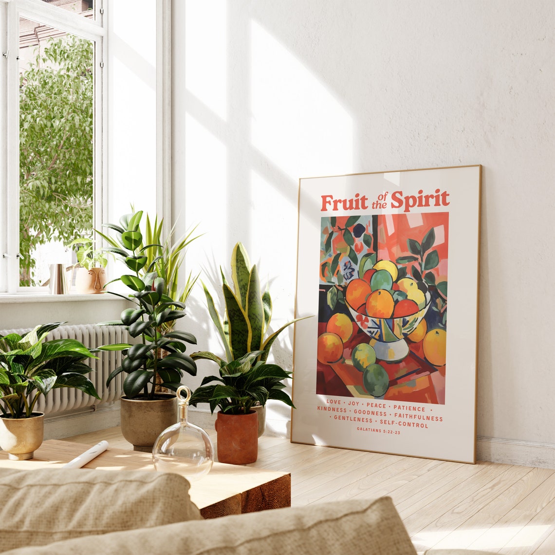 Retro Impressionist Fruit Poster For Christian Home Wall Decor For Kitchen Wall Art Housewarming Gift Bible Verse Christian Wall Art Print - Image 3