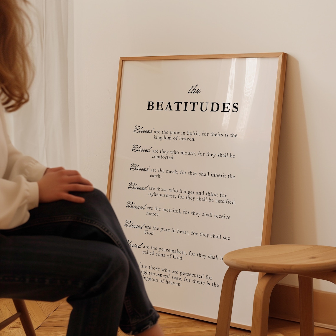 The Beatitudes Bible Verse Christian Wall Decor - Image 3