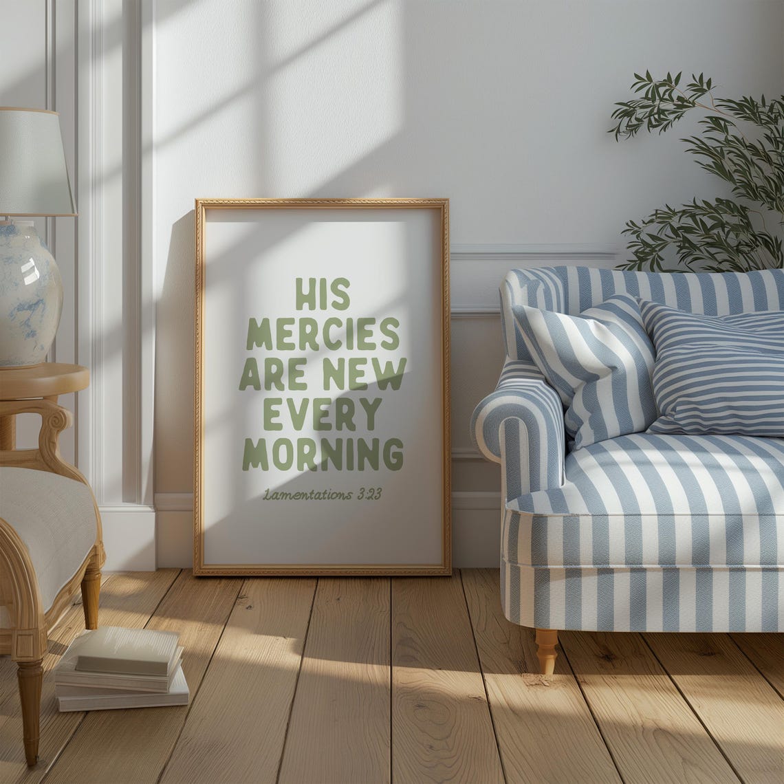 Lamentations 3:23 His Mercies Are New Every Morning Quote Poster - Image 3