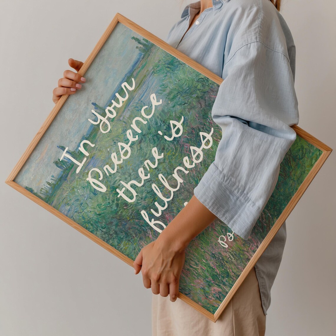 Psalm 16 Scripture Poster, Christian Landscape Art - Image 4